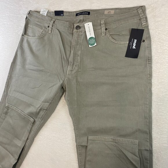 NWT Mavi Men's Jake Slim Leg Chinos Beige Khaki Pants 44x30 Stone Washed Comfort - Picture 2 of 9
